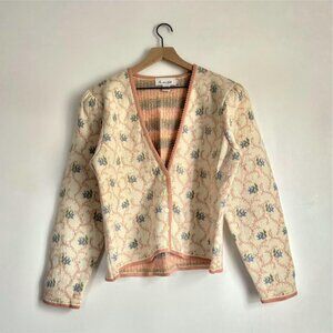 Women's Cream and Pink Jumper